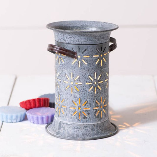 Starburst Wax Warmer in Weathered Zinc